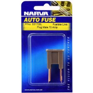 Narva 70 Amp Brown Male Plug In Fusible Link Pack of 1