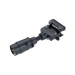 Narva 7 Pin Large Round Socket On Car To 7 Pin Flat Plug On Trailer