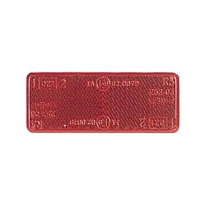 Narva Red Retro Reflector 70 x 28mm With Self Adhesive Pack of 2