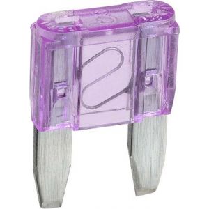Narva 3 Amp Purple Mini Blade Fuse Pack of 5
