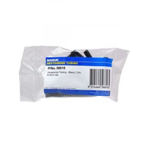 Narva HeatShrink Tubing 6.4 mm Black 1.2 Meter