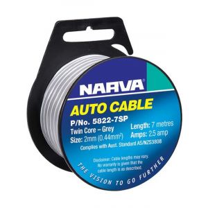 Narva 2.5A 2mm Twin Core Speaker Cable 7 Meter