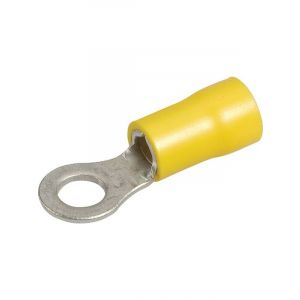 Narva 5 mm Flared Vinyl Ring Terminal Yellow Pack of 10