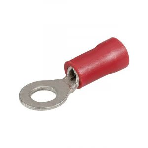 Narva 4.3 mm Flared Vinyl Ring Terminal Red Pack of 25