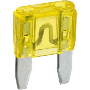 Narva 20 Amp Yellow Mini Blade Fuse Pack of 50