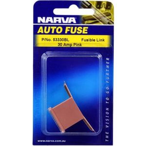 Narva 30 Amp Pink Fusible Link Short Tab Pack of 1