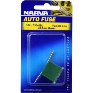 Narva 40 Amp Green Fusible Link Short Tab Pack of 1