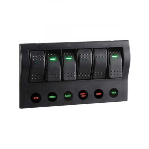 Narva 6-Way LED Switch Panel With Circuit Breaker Protection
