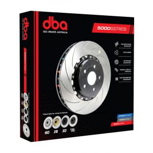 DBA Rotor Curved Slotted Right 5000 Series Black