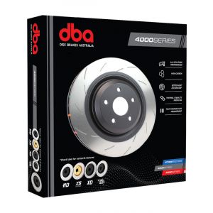 DBA Rotor Cross-Drilled & Curved Slotted Left 4000 Series